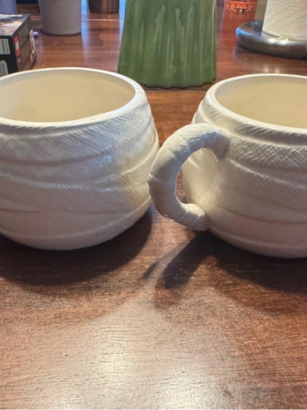 White Mummy Ceramic Mug Set - Cute Halloween Mugs - Picture 2 of 2